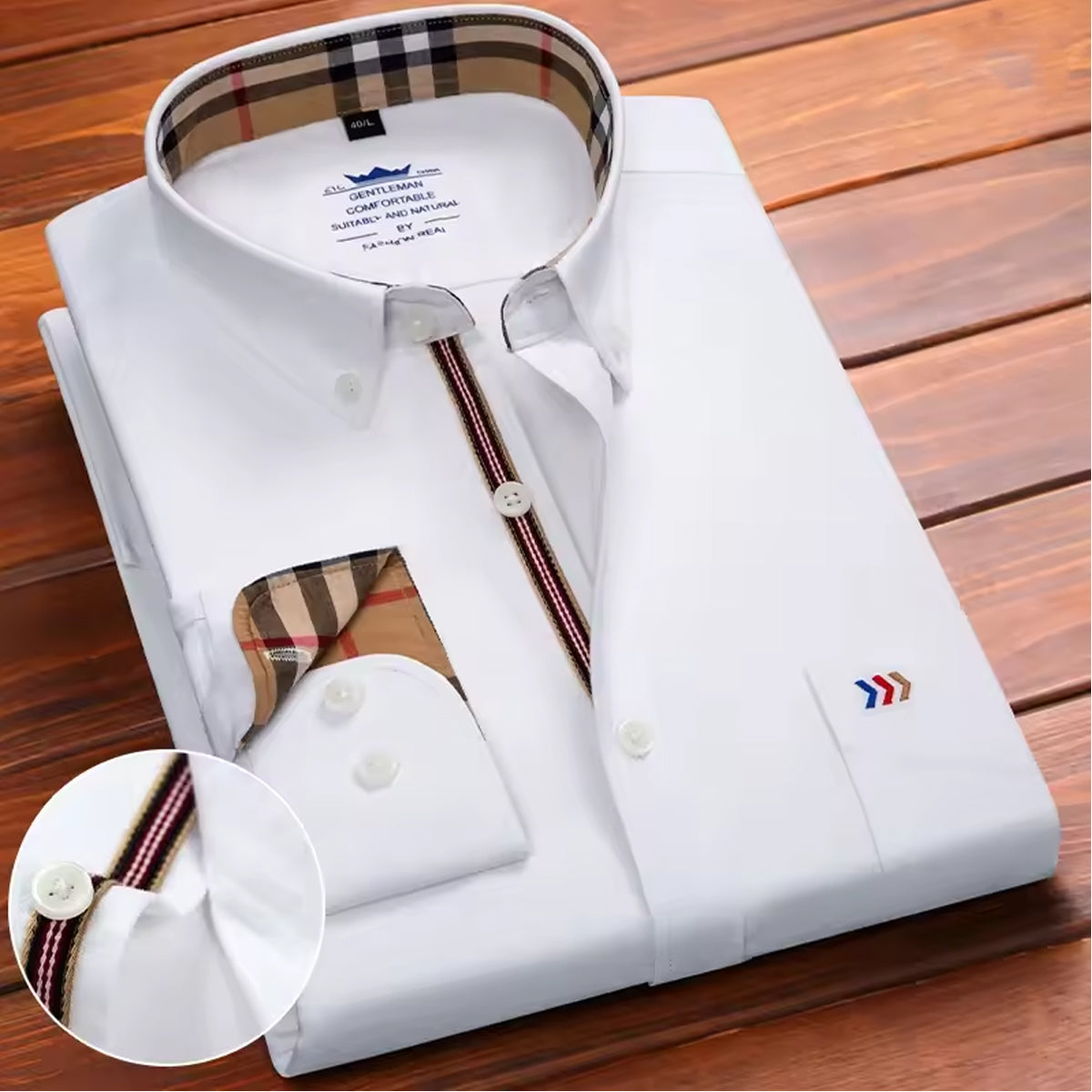 Men’s Full Sleeve White Formal Cotton Office Wear Shirt