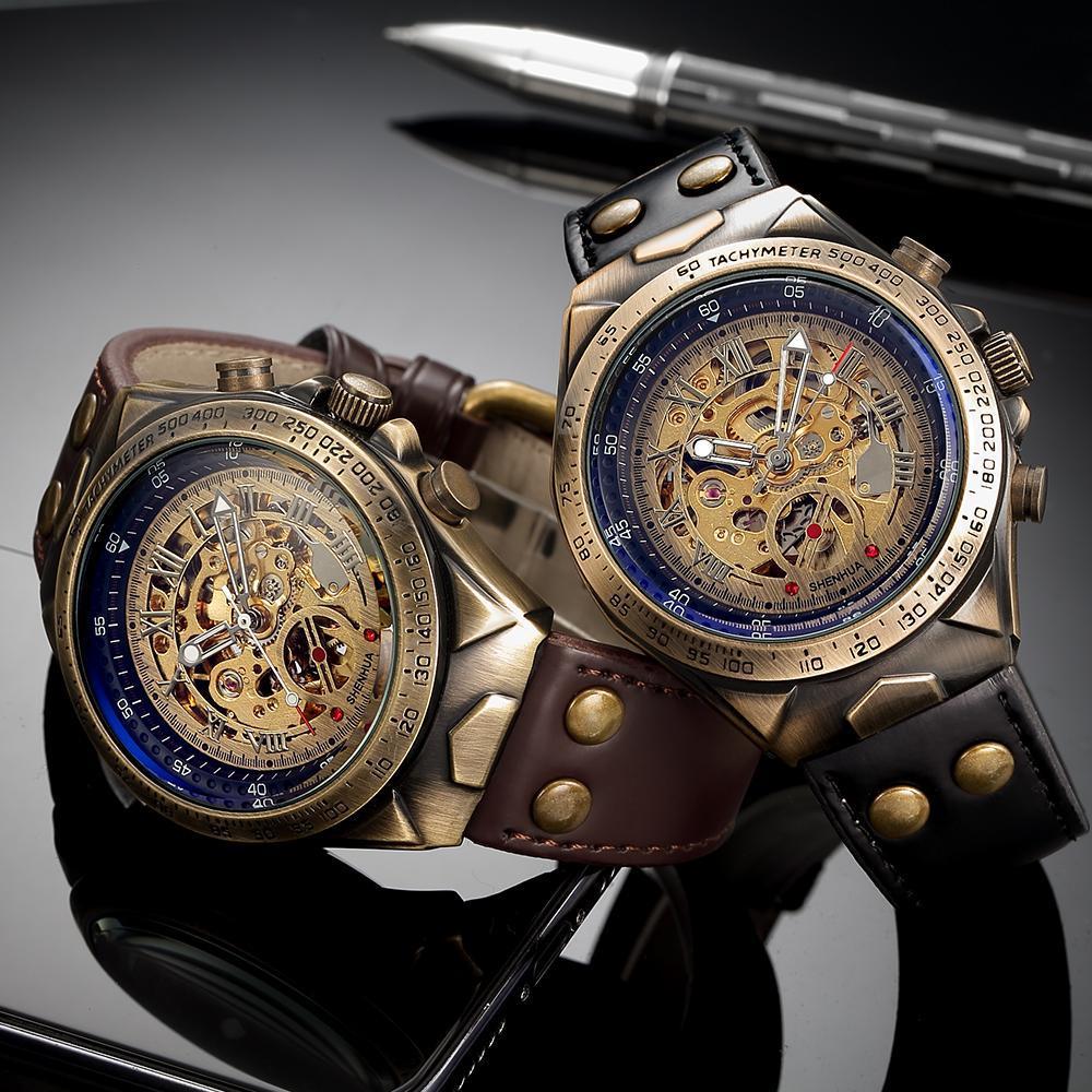 Mechanical Watch Men Automatic Steampunk Watch