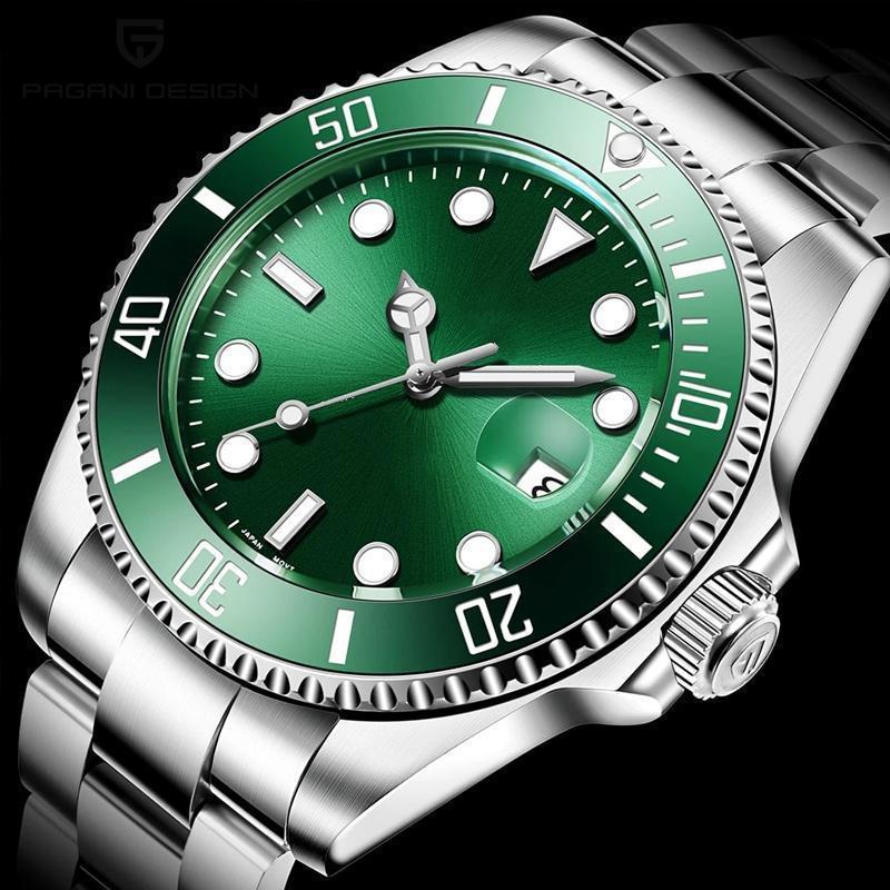 Luxury Men Watches Automatic Green Watch Men