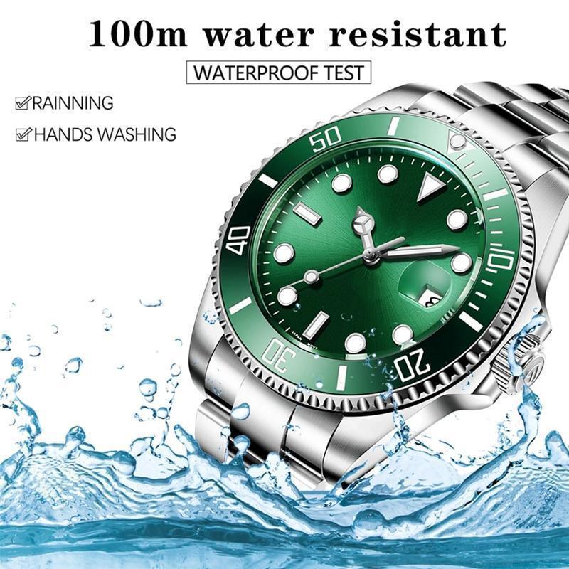Luxury Men Watches Automatic Green Watch Men