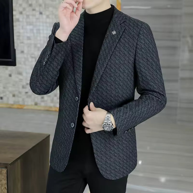 Fancy Graceful Fine Cotton Men Blazers
