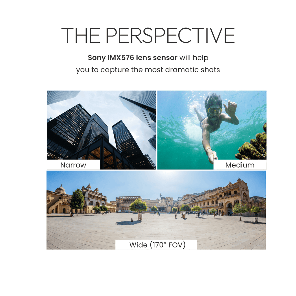 GoCAM (DAC-002) 5K 60fps 24MP WiFi Ultra HD Sports Action Camera with 2" HD Screen & External MIC Support 100 feet Waterproof (with Waterproof case) 2 x 1350mAh Battery