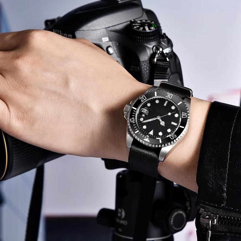Luxury Men Watches Automatic Black Watch Men